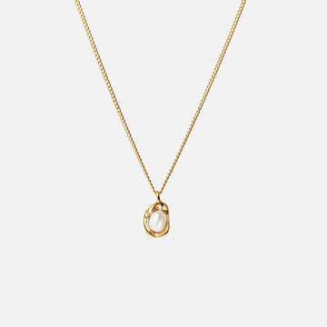Melted pearl necklace 18K Gold Plated