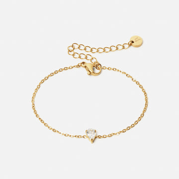 Ice Drop Zircon Wristbands 18K Gold Plated