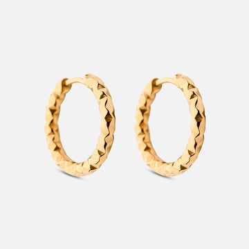 Astra Hoops Earrings 18K Gold Plated 18mm