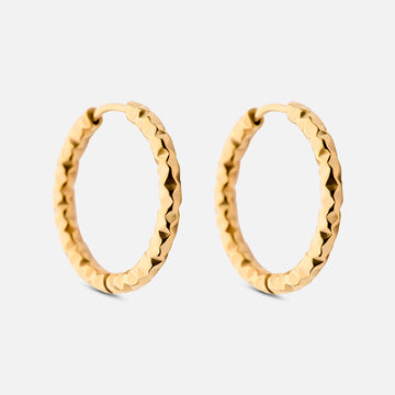 Astra Hoops Earrings 18K Gold Plated 22mm