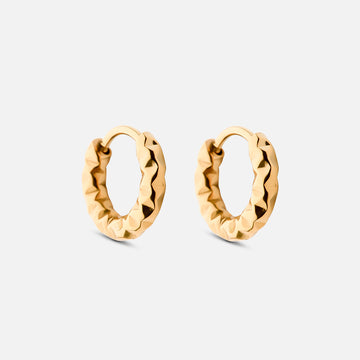Astra Hoops Earrings 18K Gold Plated 12mm