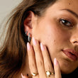 Astra Hoops Earrings 12/15/18mm Silver Colored