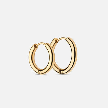 Basic Hoops Earrings 15/17mm 18K Gold Plated
