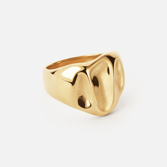 Lyra Adjustable Ring 18K Gold Plated
