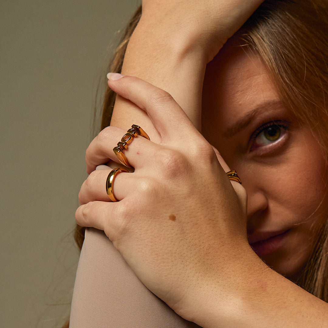 Mom Ring 18K Gold Plated