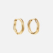 Wavy Hoops 18K Gold Plated 20mm