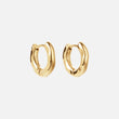 Zircon earrings 18K Gold Plated 14mm