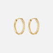 Zircon earrings 18K Gold Plated 14mm