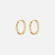 Zircon earrings 18K Gold Plated 14mm