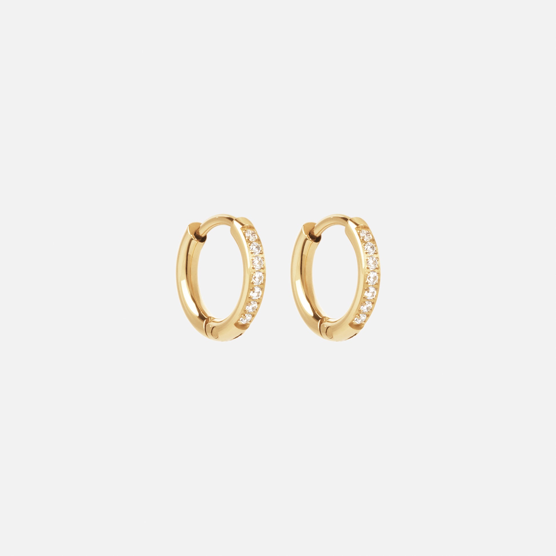 Zircon earrings 18K Gold Plated