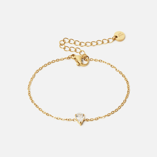 Ice Drop Zircon Wristbands 18K Gold Plated
