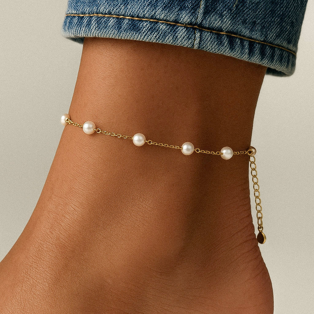 Dot Pearl Bracelet Freshwater pearls 18K Gold Plated