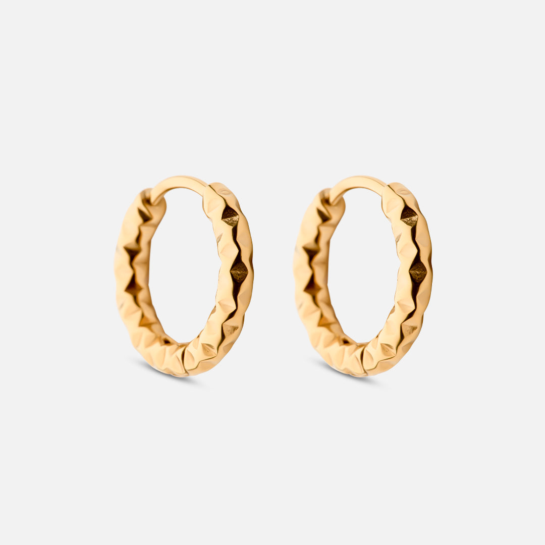 Astra Hoops Earrings 18K Gold Plated 15mm