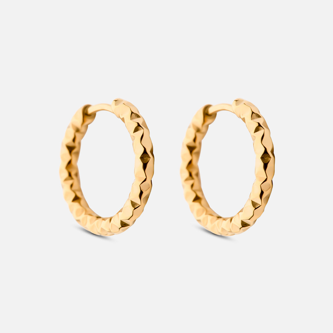 Astra Hoops Earrings 18K Gold Plated 18mm