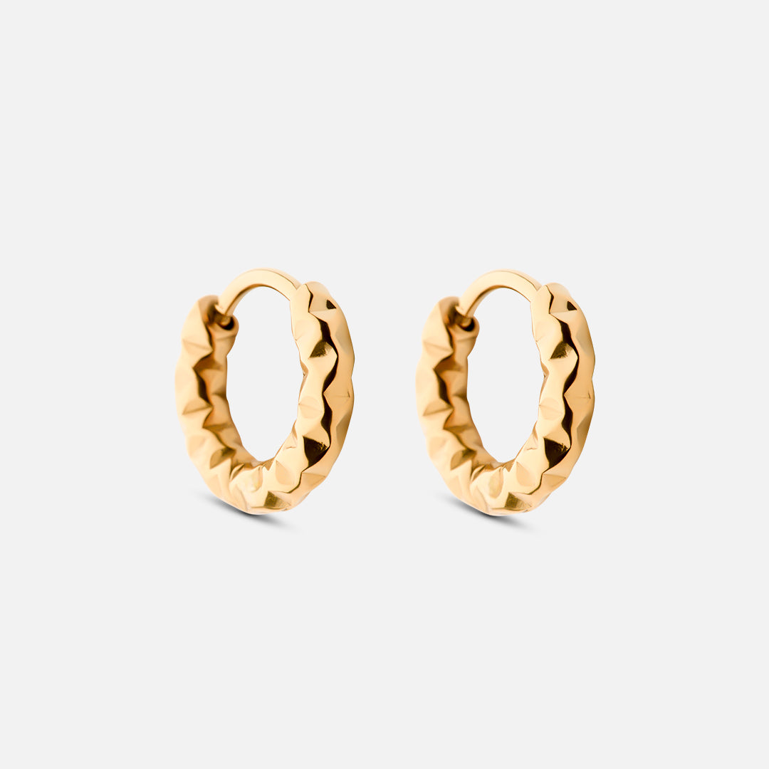 Astra Hoops Earrings 18K Gold Plated 12mm
