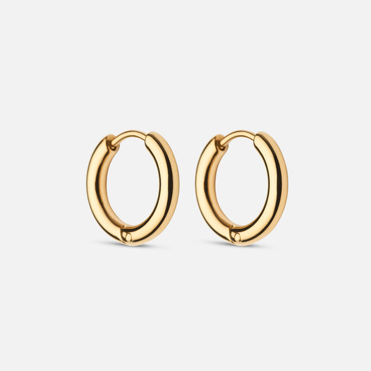 Basic Hoops earrings 18K Gold Plated 15mm