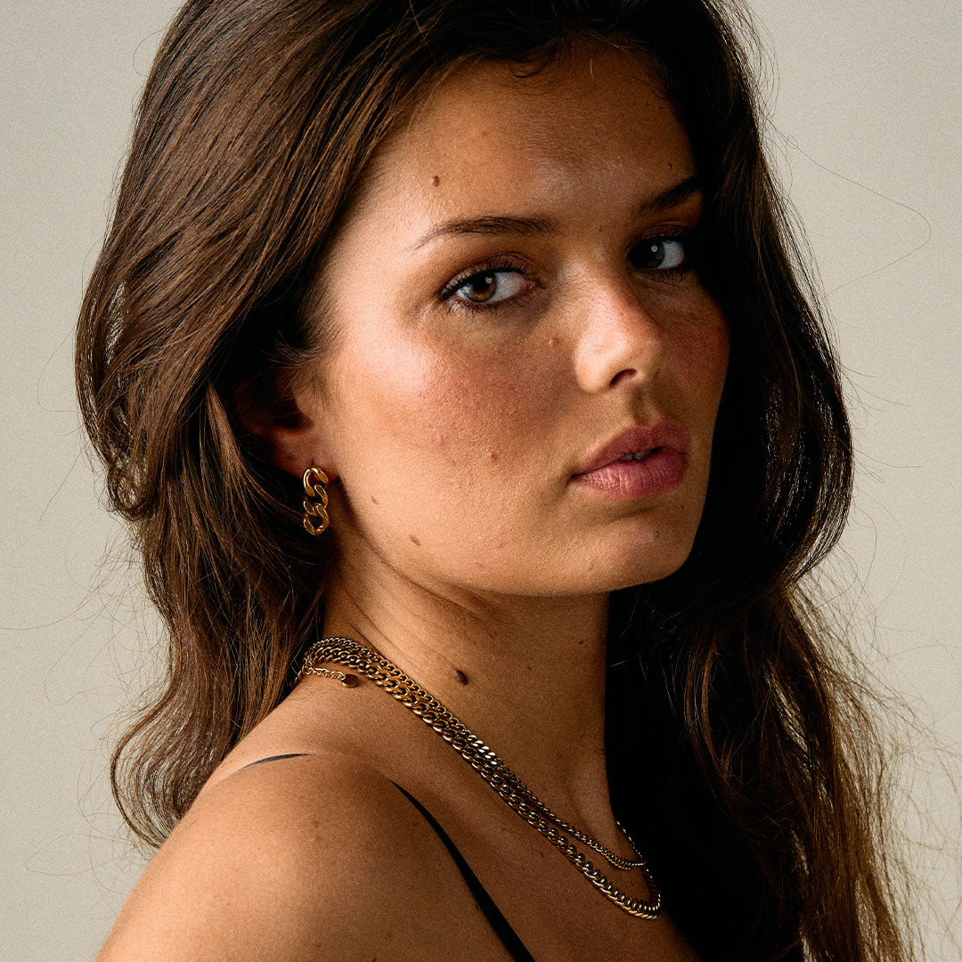 Armor Earrings 18K Gold Plated