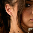 Zircon Drop Earrings 18K Gold Plated