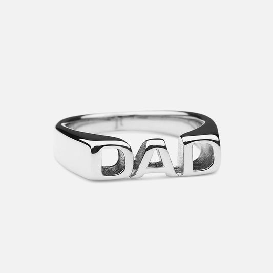 DEED Ring Silver Colored