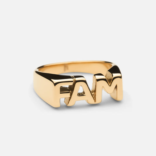Fam Ring 18K Gold Plated