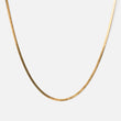 Flat Snake Necklace 18K Gold Plated 2mm