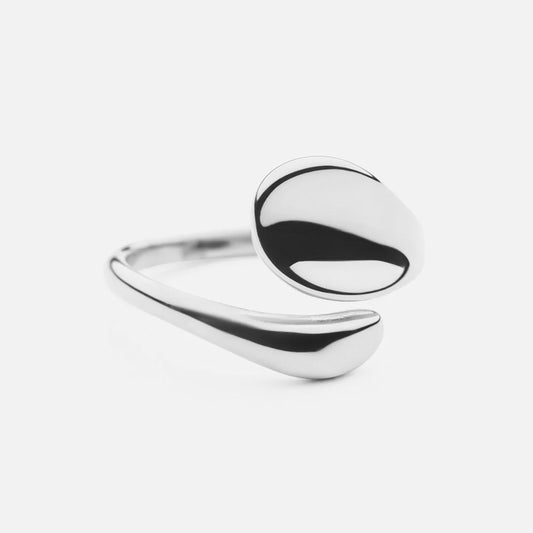 Flow Ring Silver Colored