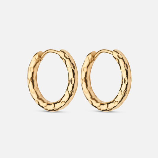 Meteor Hoops earrings 18K Gold Plated