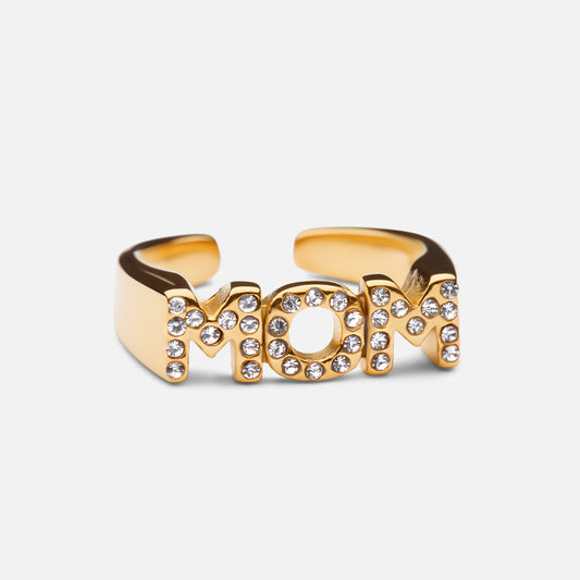 Mom Ring Adjustable 18K Gold Plated