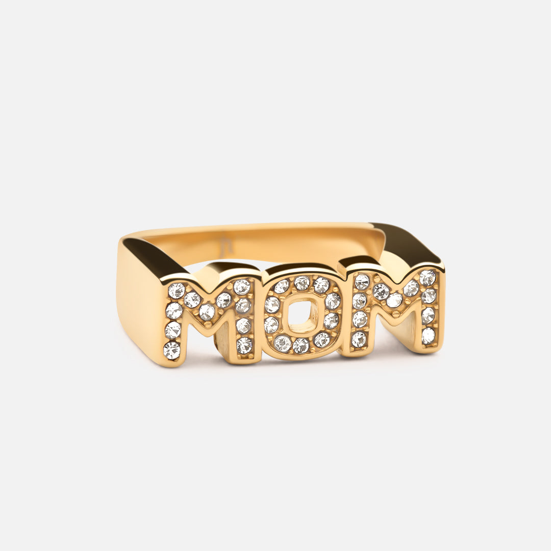 Mom Ring Adjustable 18K Gold Plated