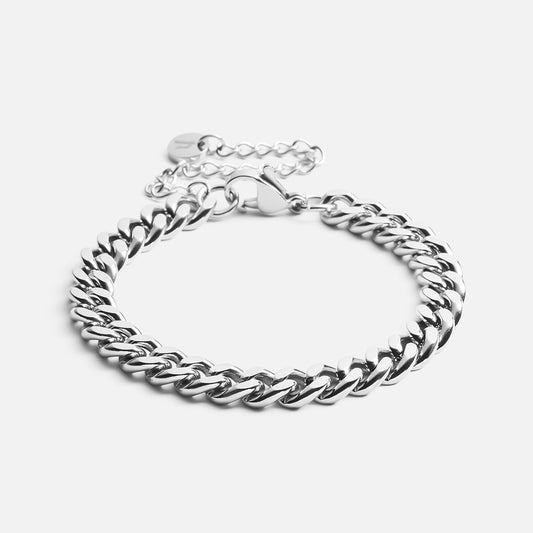 Panser Facet Bracelet Silver Colored 6mm