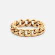 Chunky Panser Facet Ring 18k Forgylt