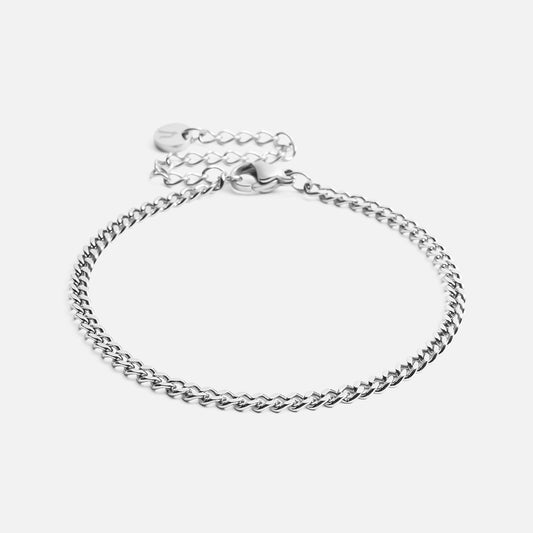 Panser Facet Bracelet Silver Colored 3mm