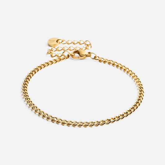 Panser facet bracelet 18K Gold Plated 3mm