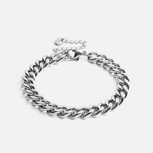 Panser Facet Bracelet Silver Colored 8mm