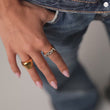Mom Ring Adjustable 18K Gold Plated - video