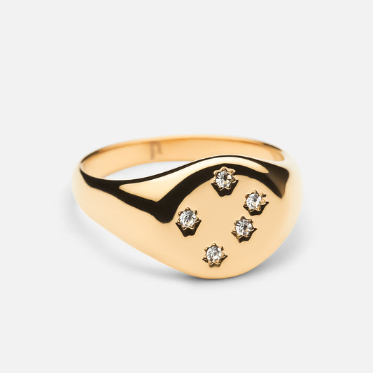 Dreams Star Ring 18K Gold Plated