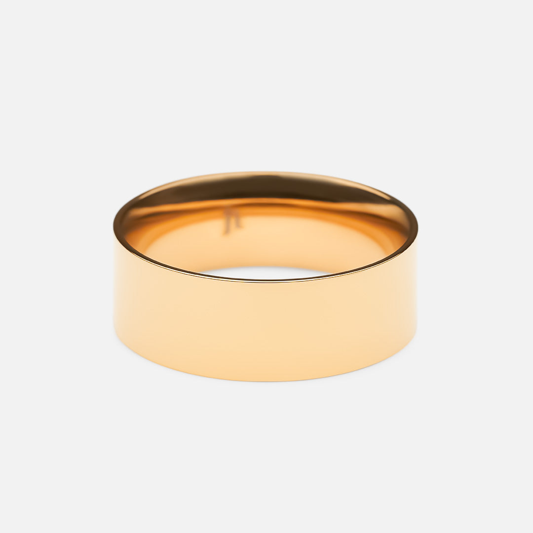 Flat Band Ring 18K Guldbelagt 6mm - Josephine Nord