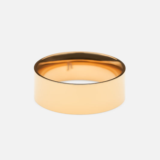 Flat band Ring 18K Gold Plated 6mm