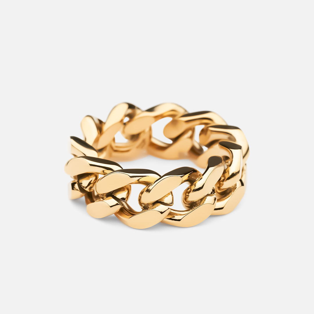 Chunky Panser Facet Ring 18K Guldbelagt - Josephine Nord