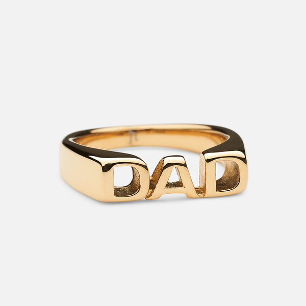 Miabella Men's Diamond-Accent Dad Ring in 10kt Yellow Gold - Walmart.com