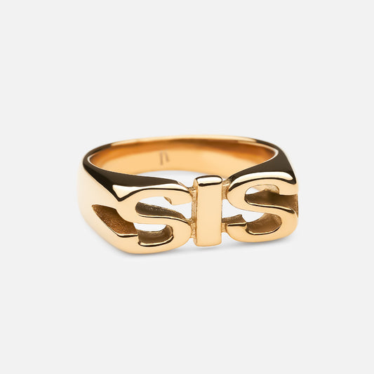 Sis Ring 18K Gold Plated
