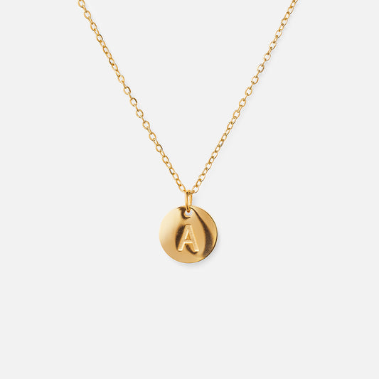 Letter necklace 18K Gold Plated