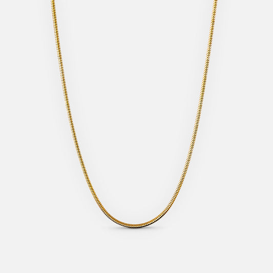 Round snake necklace 18K Gold Plated