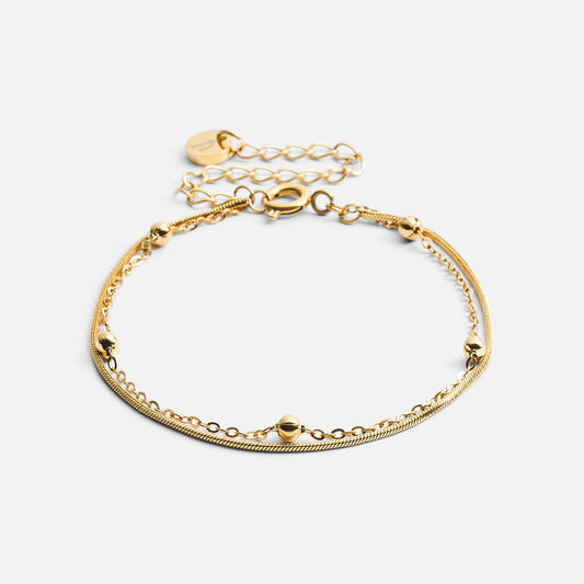 Snake Rope bracelets 18K Gold Plated