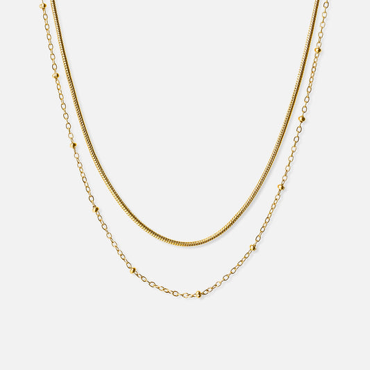 Snake Rope necklace 18K Gold Plated