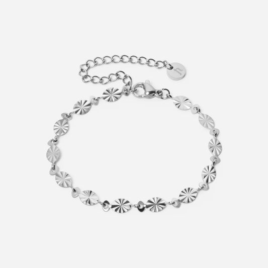 Sunset Wristbands Silver Colored