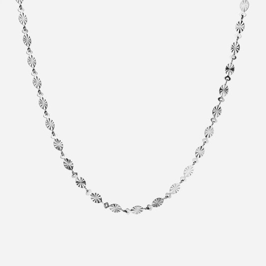 Sunset Necklace Silver Colored