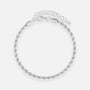Twisted Rope bracelets Silver Colored 3mm