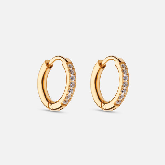 Zircon earrings 18K Gold Plated